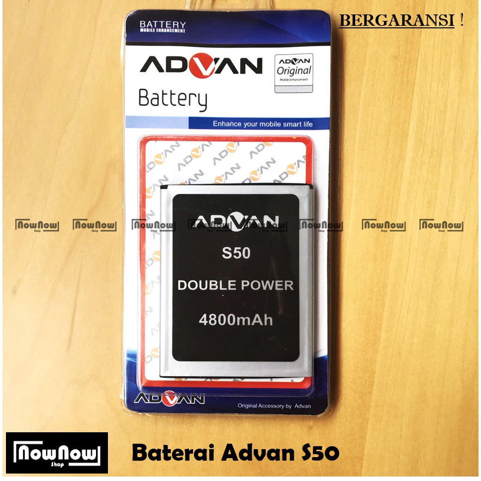 Baterai Advan S50 Original Double Power Batre Batrai Battery HP