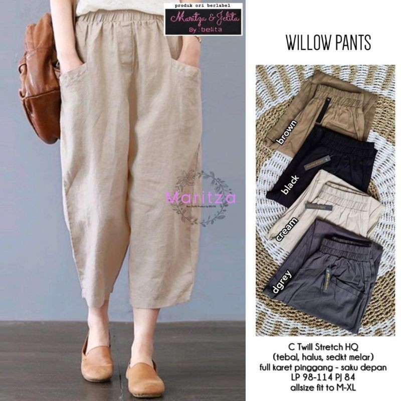 WILLOW PANT BY MARITZA / CELANA BAGGY ORIGINAL SOLO