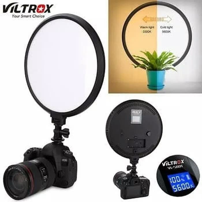 Viltrox VL-500T Round Bicolor LED Light with LCD Display