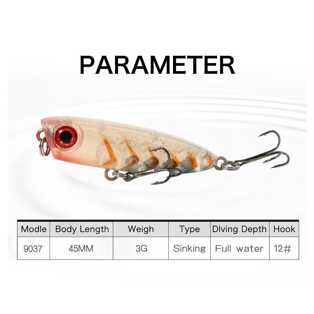 TOP Umpan Pensil Dengan Bola Baja Transparan Crankbaits Umpan Ikan Kecil Yang Bermanfaat