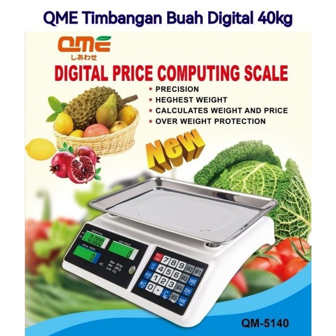 Timbangan Digital Buah, QME 40 Kg