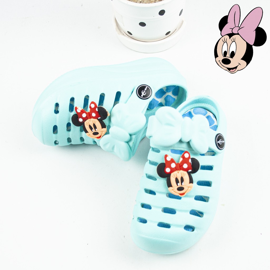 Sandal baby prewalker minnie mouse hak tinggi 3cm / Oricon 602 (20-23) / sandal bayi lucu