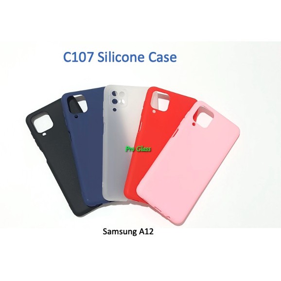 C107 Samsung A12 Colourful Ultrathin Silicone Matte Soft Case