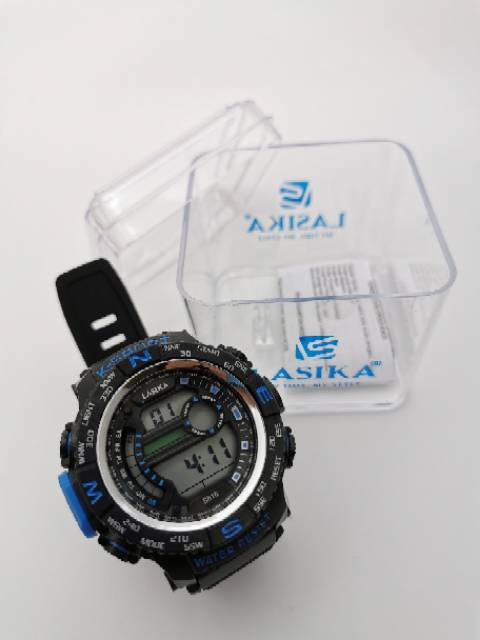 Jam tangan digital Pria Sporty water Resist Lasika 616