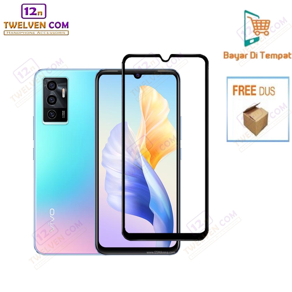 [FLASH SALE] zenBlade 5D Full Cover Tempered Glass Vivo V23e - Hitam