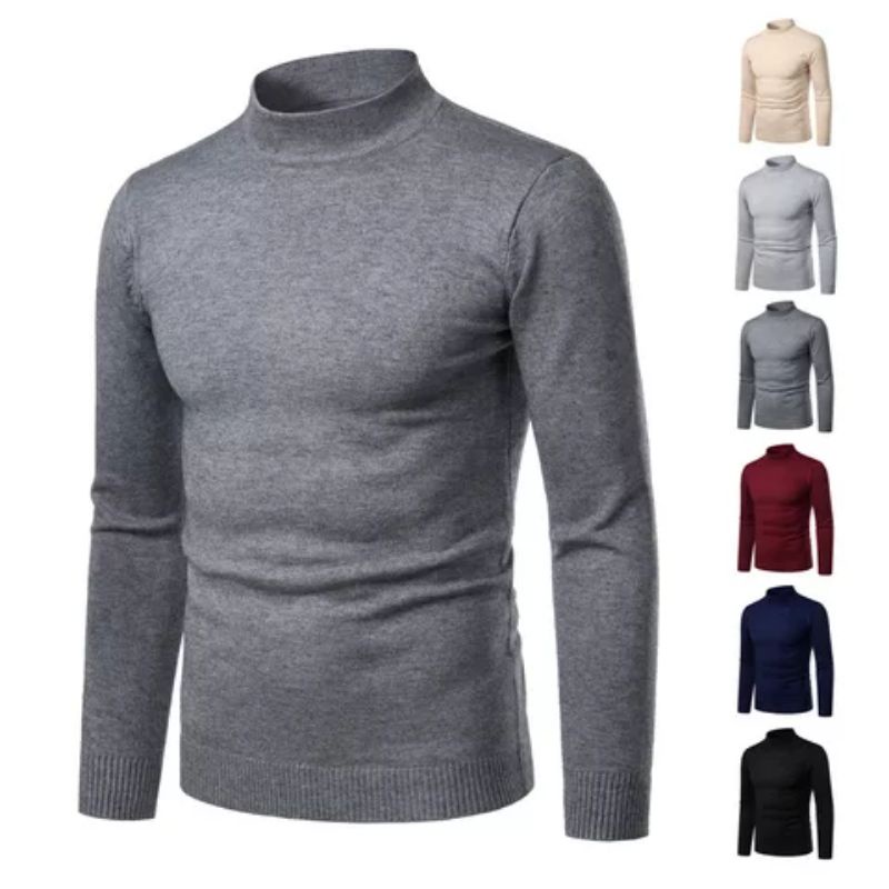 Turtle neck Pria/Sweater Turtle neck Rajut Pria