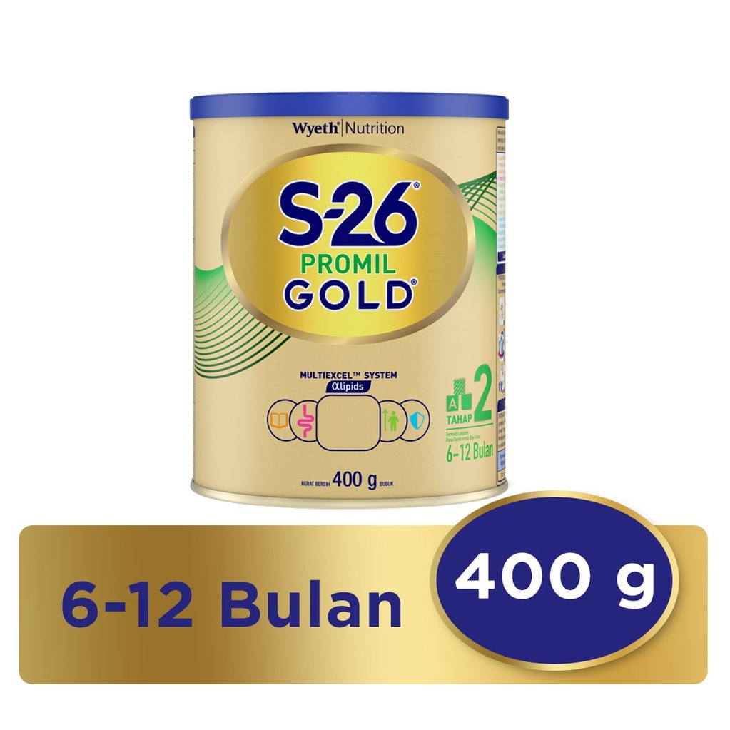 S-26 PROMIL GOLD 2 400g Susu Formula Bayi 6 - 12 Bulan
