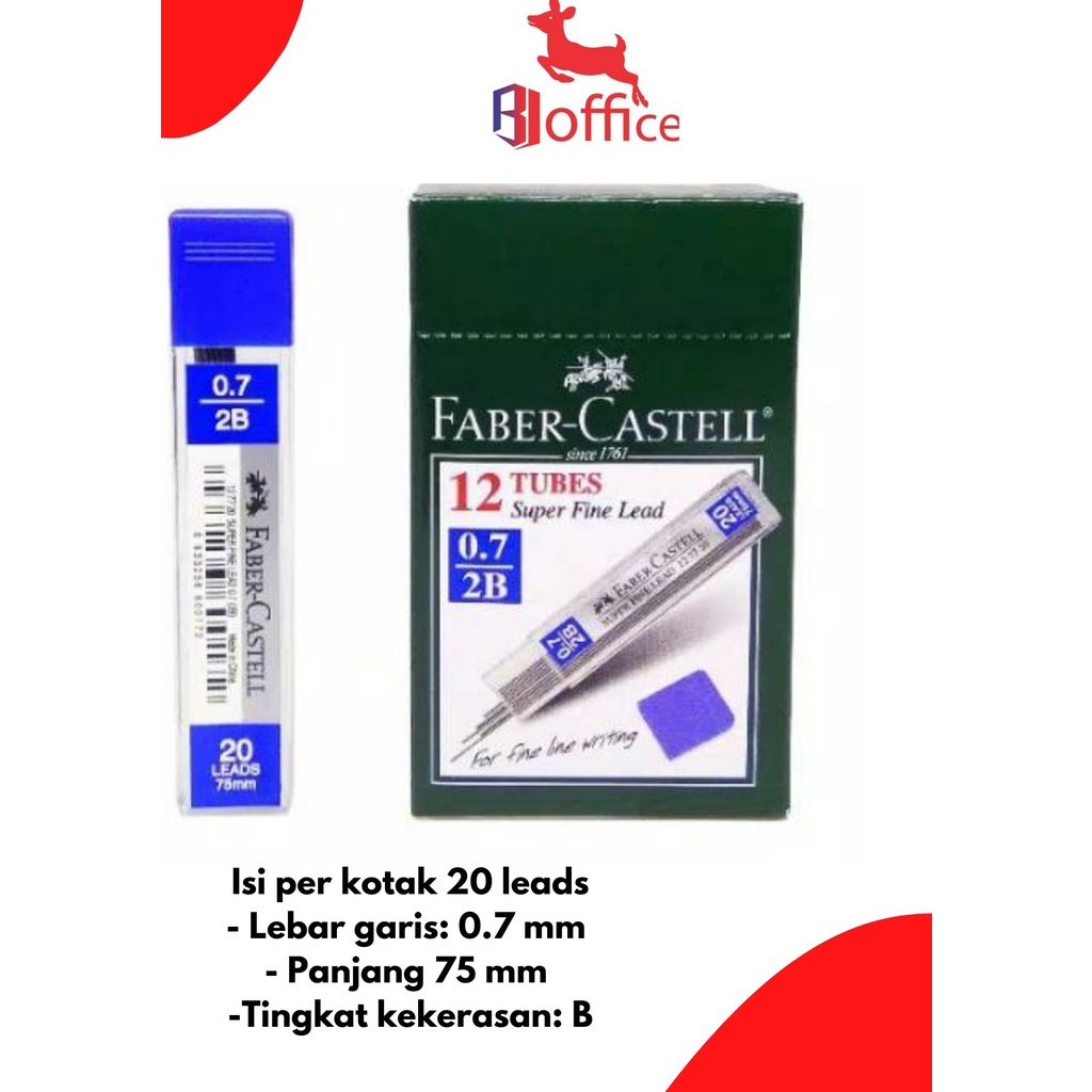 

Isi Pensil Mekanik 2B Lead Faber Castell 0.7