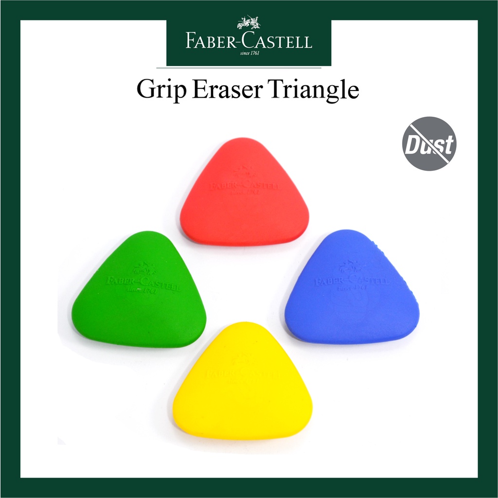 

Penghapus Crayon Faber Castell / Grip Eraser Faber Castell Bentuk Segitiga / Grip Eraser Triangle