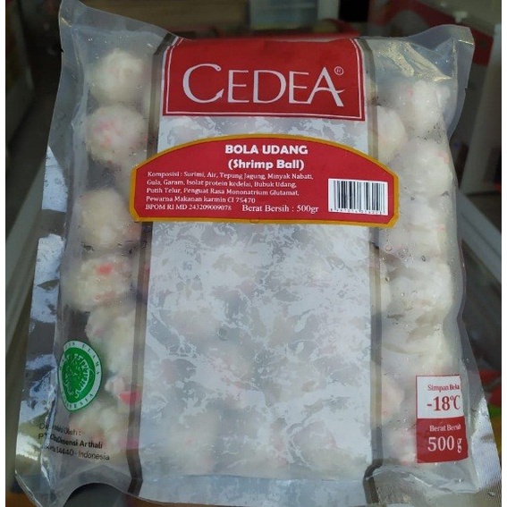 

Cedea Bola Udang / Shrimp Ball kemasan 500gram