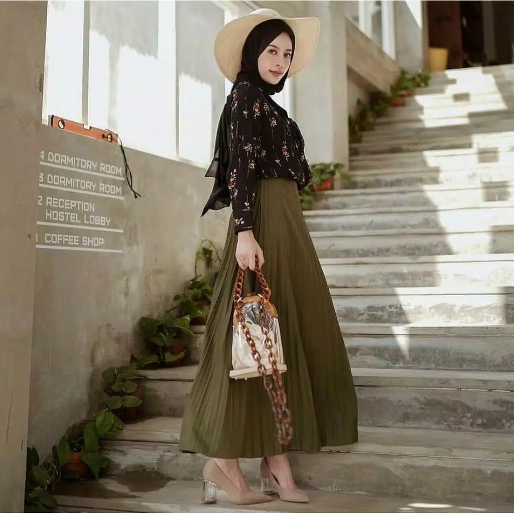 ROK PLISKET DEWASA PREMIUM//BAWAHAN WANITA//ROK PLISKET MAYUNG-army