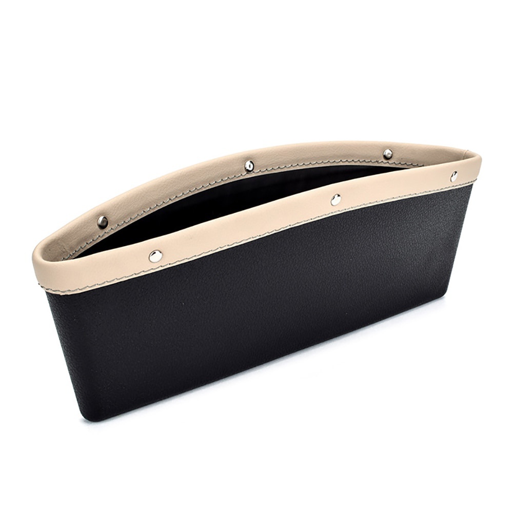 1 Pc Quality PU Leather Car Seat Side Pocket / Gap Slit Pocket Storage Organizer Car Seats Gap Bag Case Storage Bag Holder Car Accessories