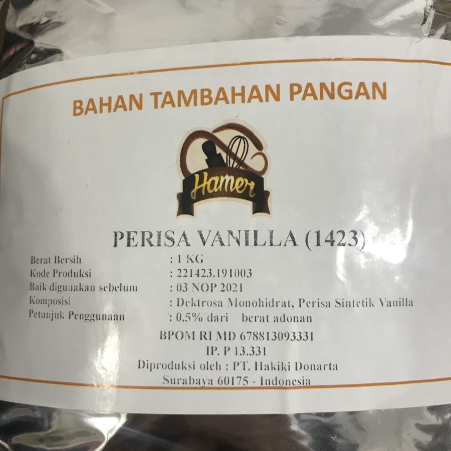 Vanili Bubuk - Perisa Perisa Perisa Vanilla Wangi Susu - Buttermilk Powder 1kg