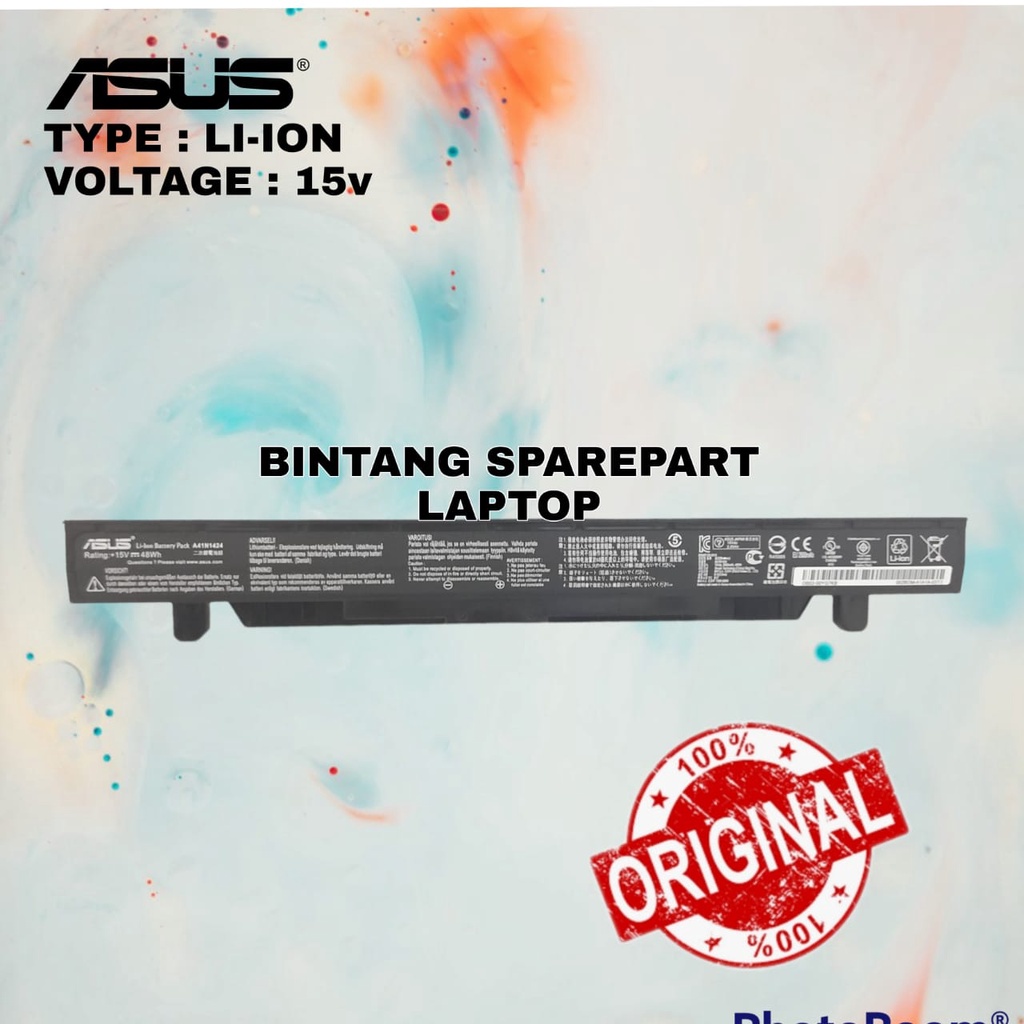 Baterai Battery batre Original laptop Asus ROG GL552 GL552V GL552VX GL552VW ZX50 ZX50J ZX50JX GL552J GL55JX N1424