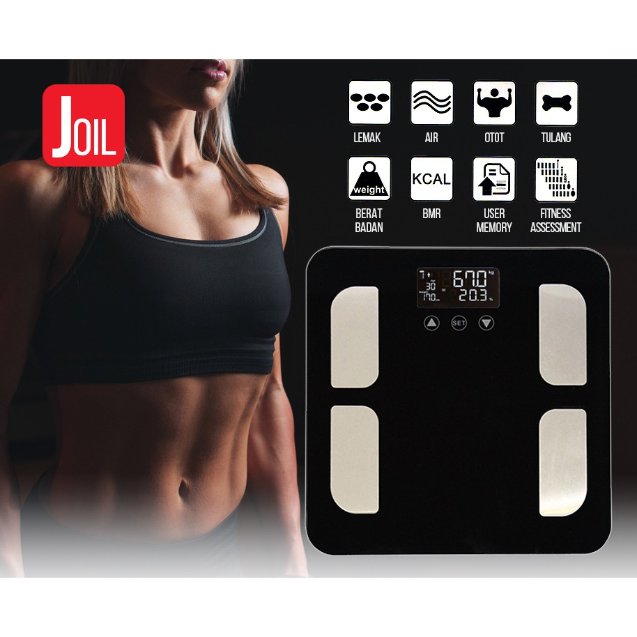 timbangan berat badan digital body fat monitor elektrik joil