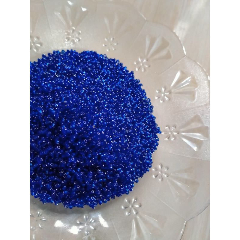 Manik Mote Payet Pasir 10 gram - Biru Tua