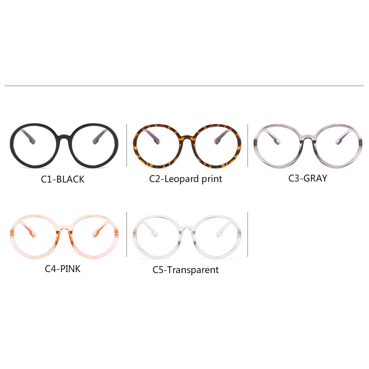 metal hinge anti-blue light round large frame 2020 new fashion men and women glasses