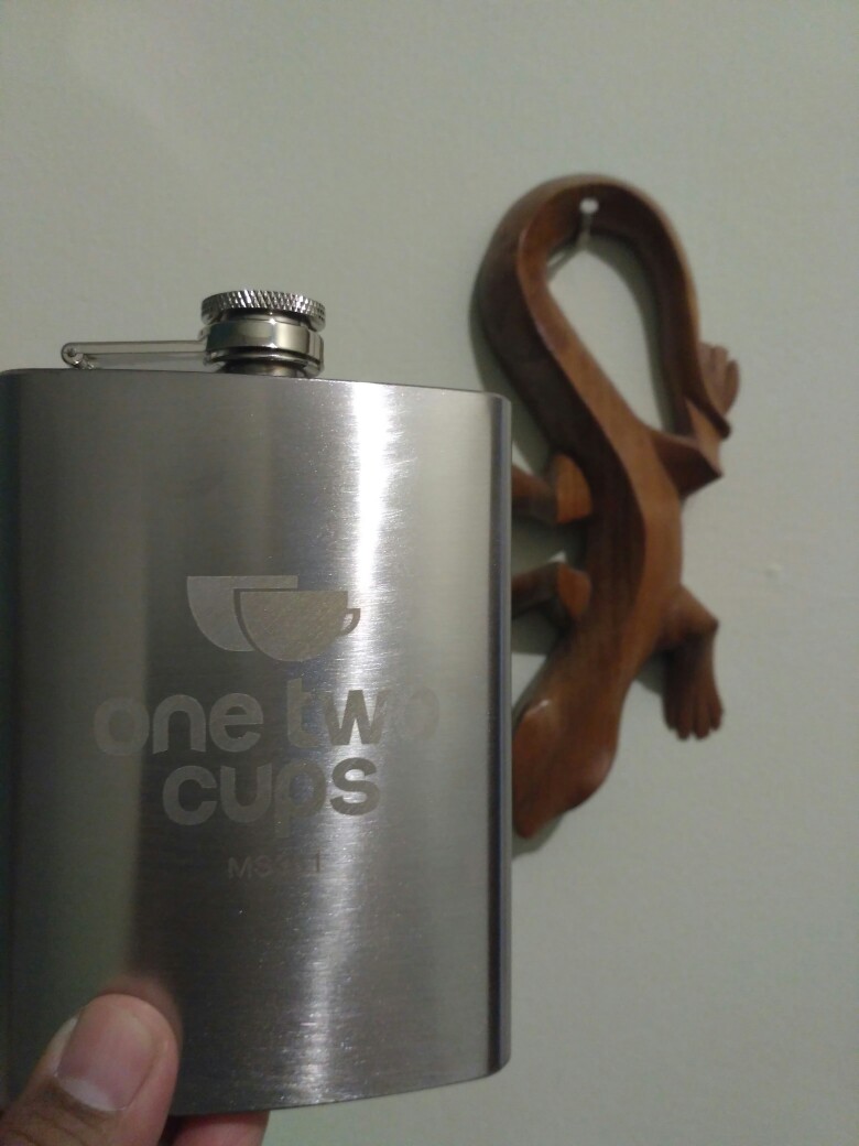 Botol Minum Wine Bir Flask Hip Square Shape Stainless Steel 8oz