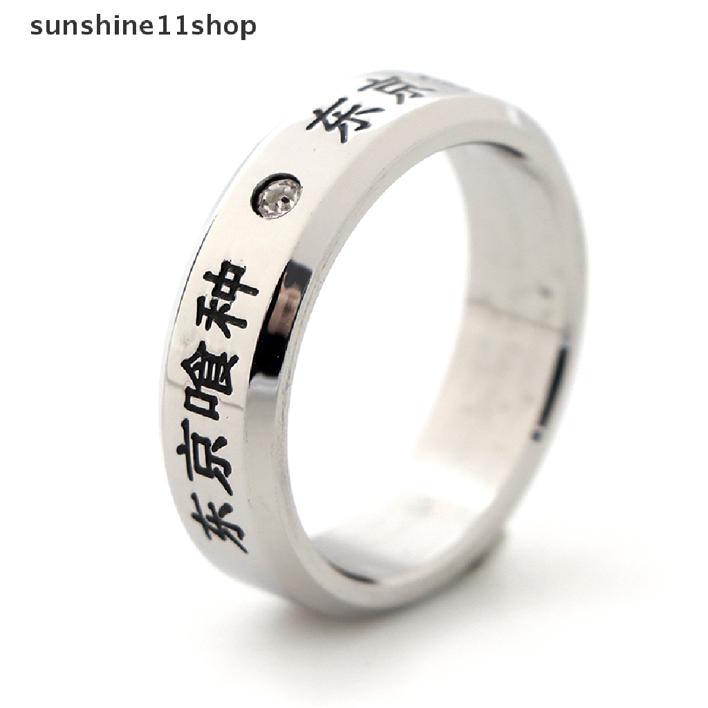 Sho Cincin Kalung Titanium Steel Desain Anime Tokyo Ghoul Kaneki Untuk Cosplay