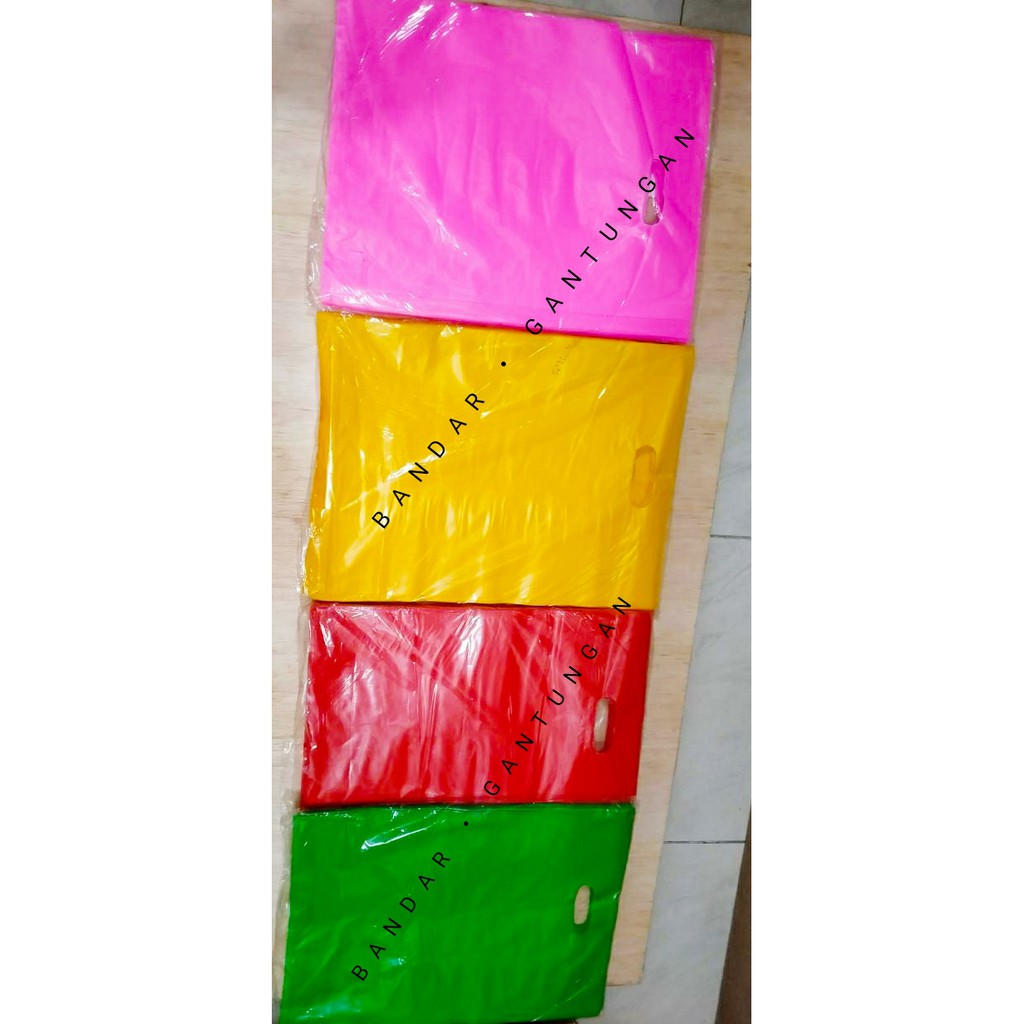 Kantong Plastik Kresek Plong tebal 04/Kresek Untuk Packing Polos Warna/Kresek Baju-PAK G