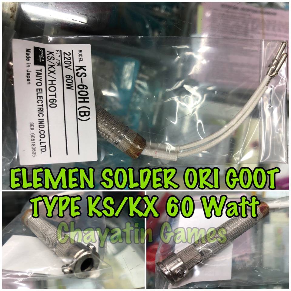 ELEMEN SOLDER ORIGINAL GOOT 60 WATT type KS / KX 60R