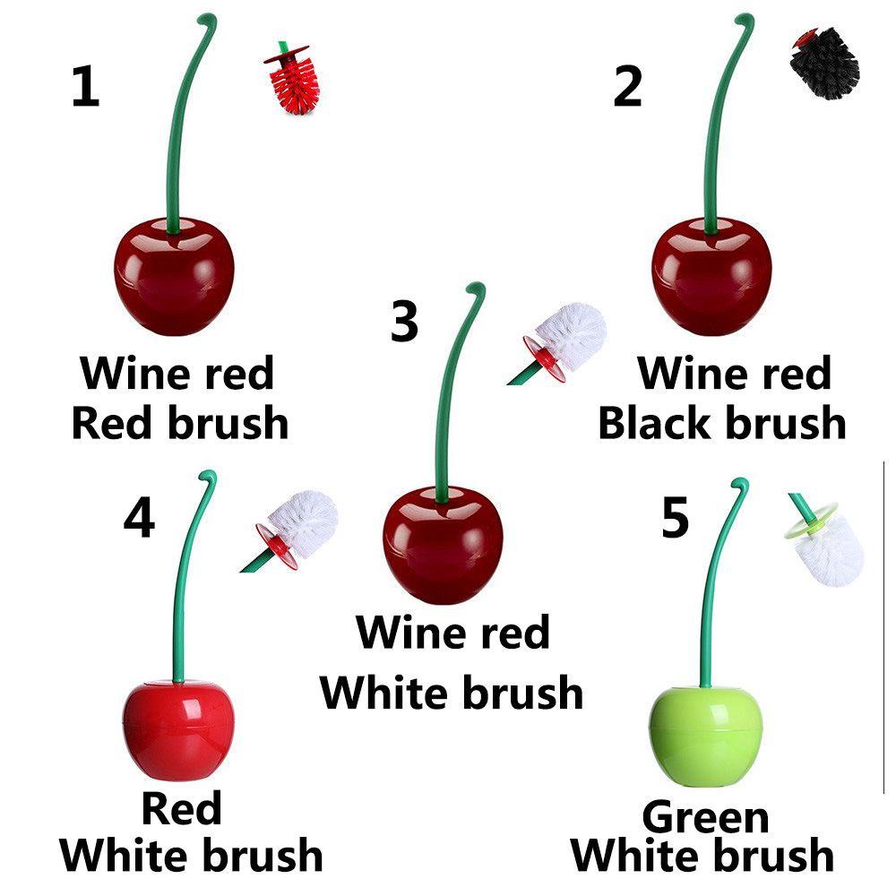 Top Cherry New Bathroom Suit toilet Brush holder Sikat Wc Tempat Sikat Wc Lovely