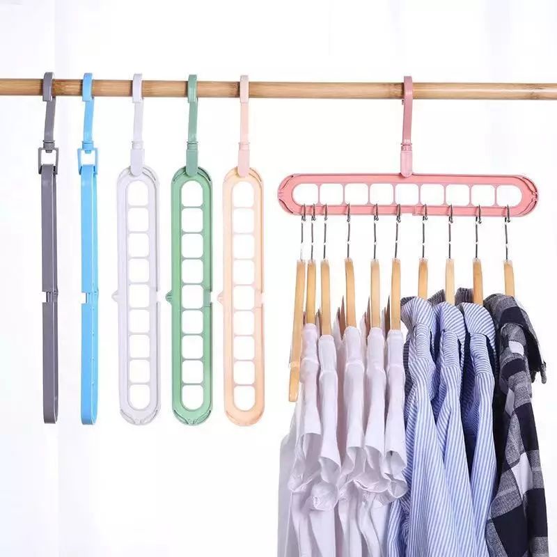 Gantungan Baju 9 lubang Magic Hanger Instant 9 in 1 Gantungan Baju 9 in 1