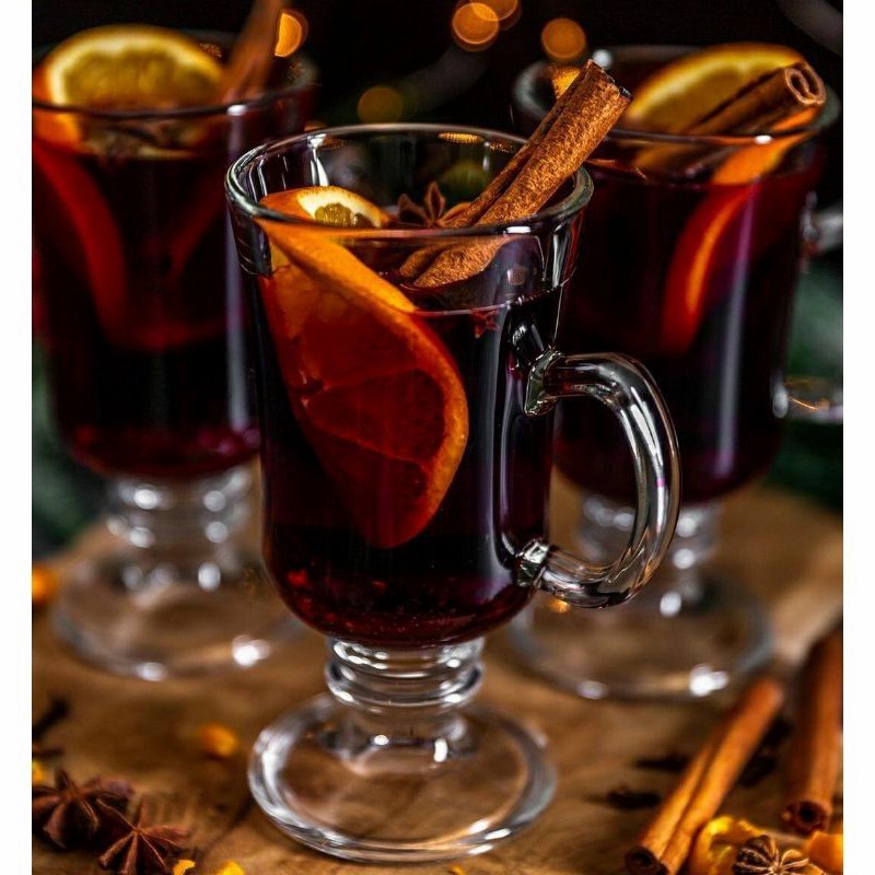 1 GELAS IRISH 260ml - Gelas Kaca Gagang Unik/ Gelas Hotel Cafe Resto-1