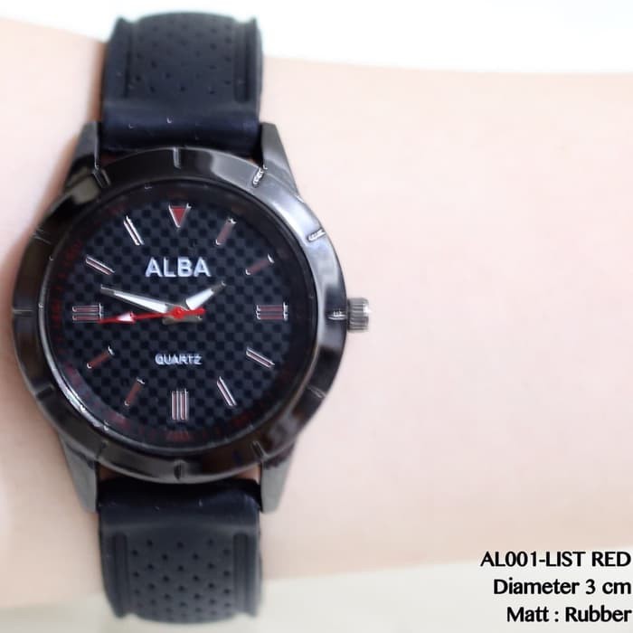 JAM TANGAN WANITA GENEVA GUESS ALBA CANTIK RUBBER FLORAL BUNGA MURAH