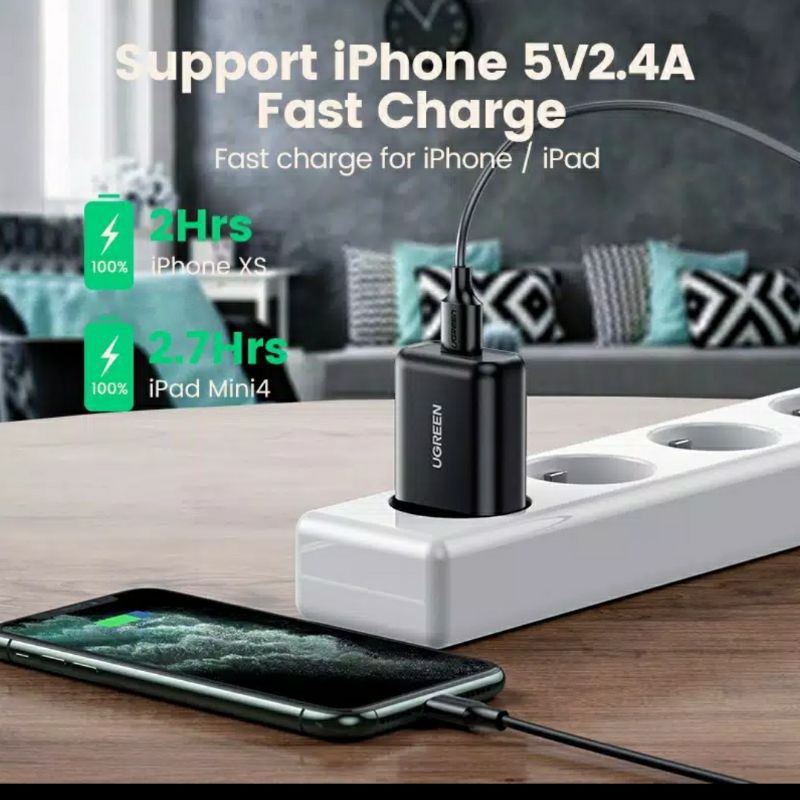 UGREEN Charger Iphone Android 18W Fast Charging