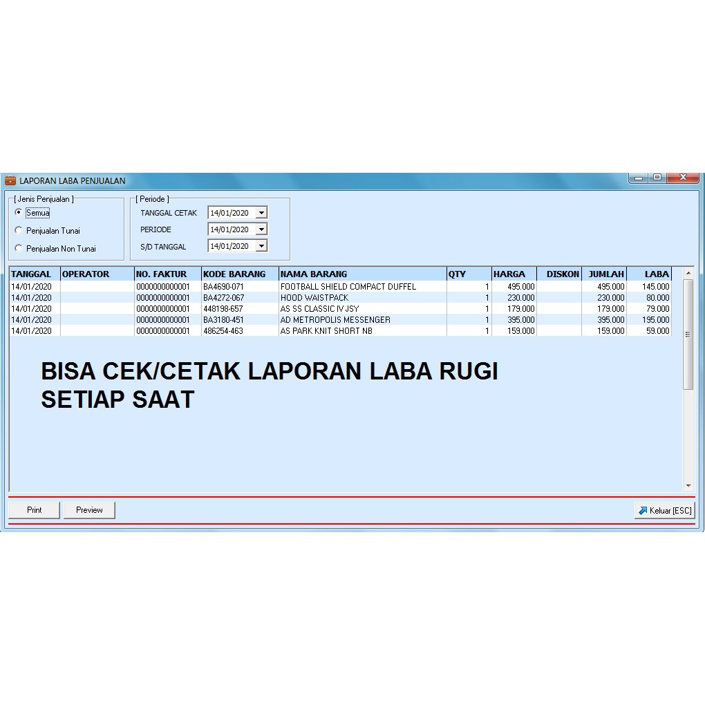 software program kasir distro butik toko baju best seller