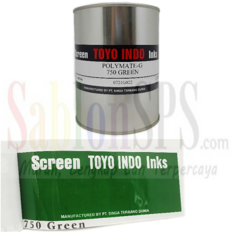 TINTA TOYO POLYMATE GREEN G 750 GREEN TINTA SABLON PLASTIK 1kg