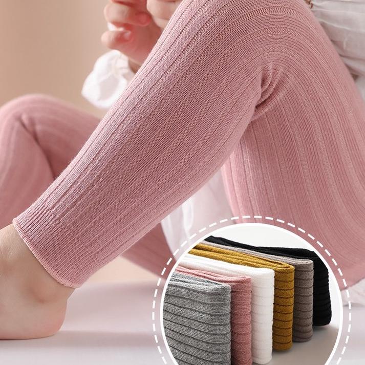 New Stock Legging Leging Lejing Anak Bayi Perempuan Import Buka Polos Rajut Celana Panjang Bayi 0 6 