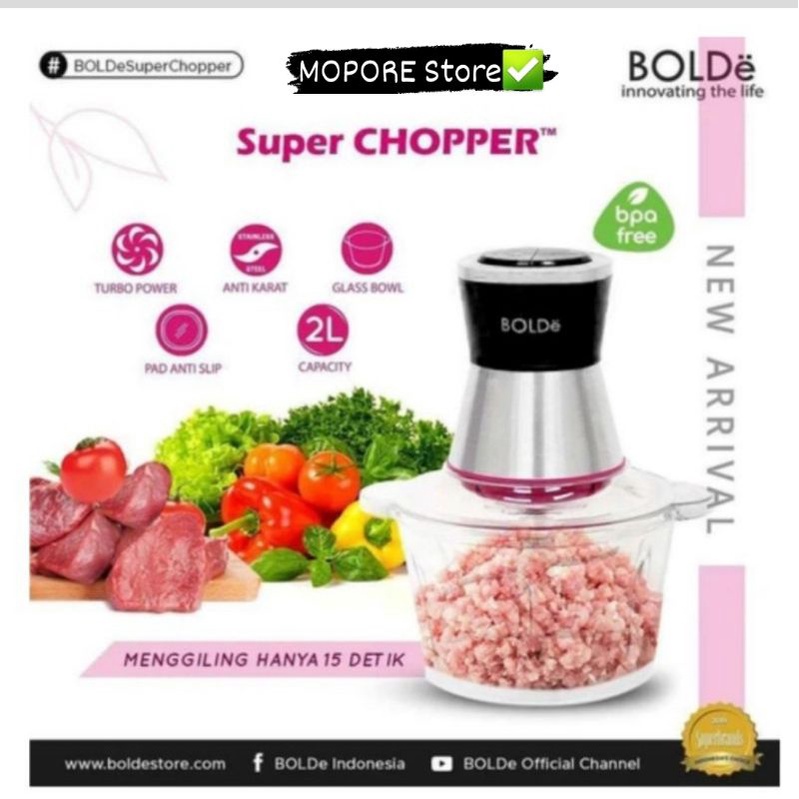 BOLDE Super Chopper 2 Liter / Gilingan Daging Food Chooper BEST SELLER