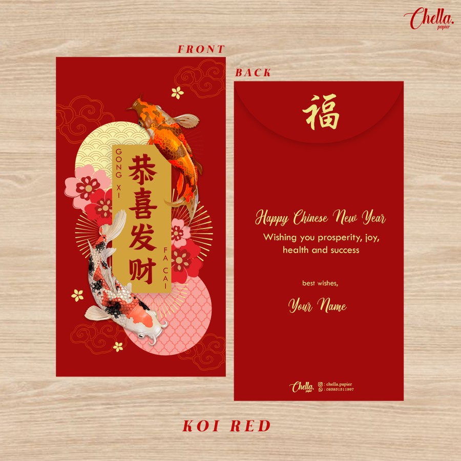 

Custom Amplop Angpao Imlek / Chinese New Year (Bisa Tulis Nama Pada Angpao) - Isi 6 pcs