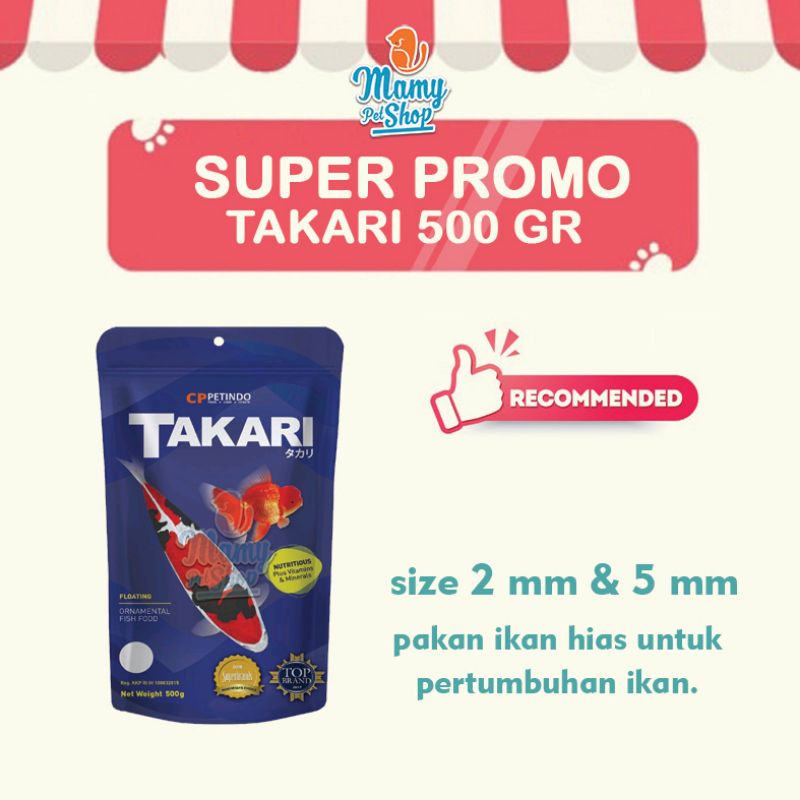 TAKARI 500 GR PAKAN IKAN