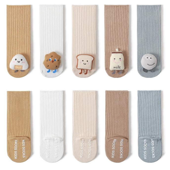 PGT -  HHA Kaos Kaki Panjang Anti Slip Bayi Boneka 3D