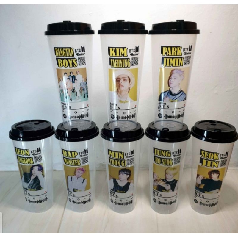 REUSABLE CUP BTS SCAN SPOTIFY NEW !! ( MHN BACA DESKRIPDI PRODUK )