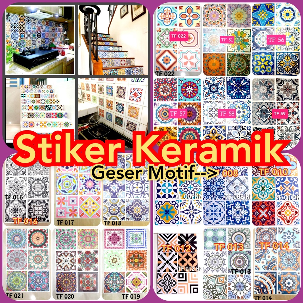 KMK WALLSTICKER WALL STICKER STIKER KERAMIK DINDING KACA LANTAI DAPUR KRAMIK TANGGA WALSTIC0KER TF L