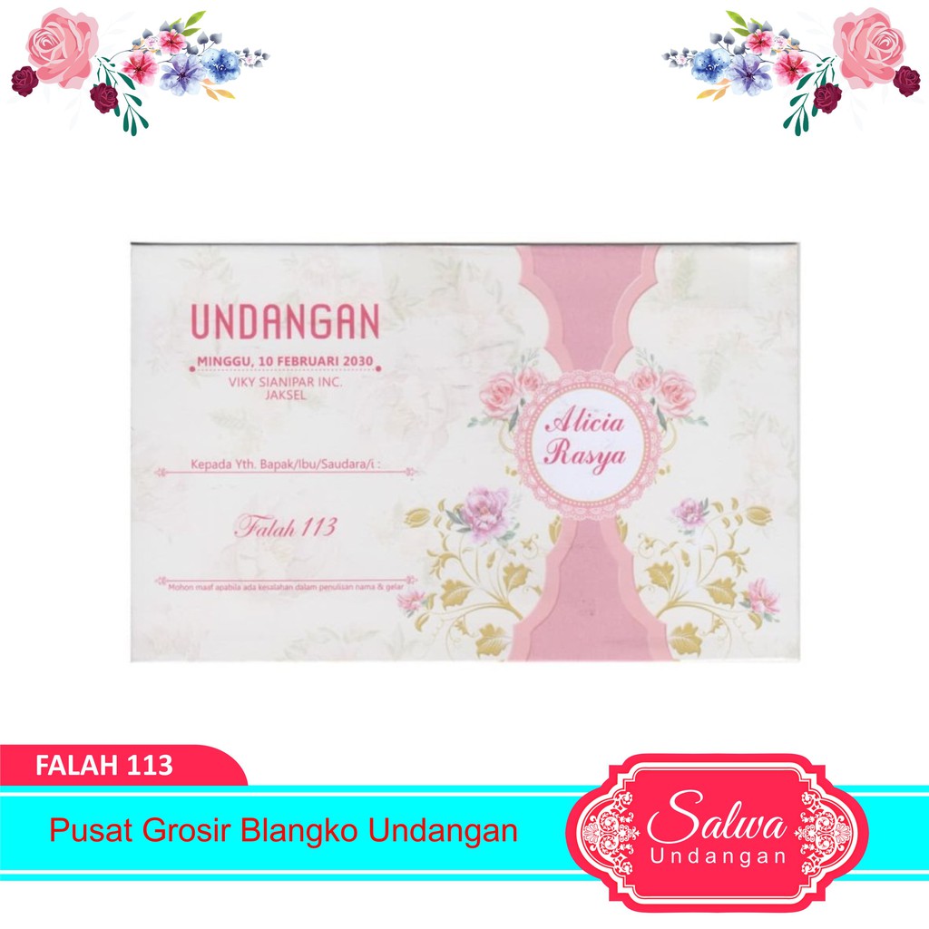 Blangko Undangan Falah 113 Harga Murah
