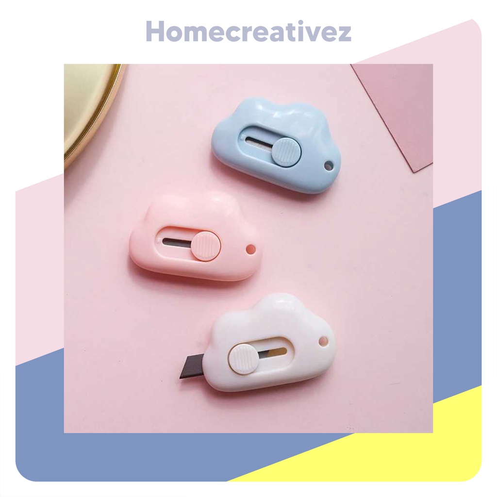 HC Cutter Mini Pisau Pemotong Kertas Portable Motif Lucu