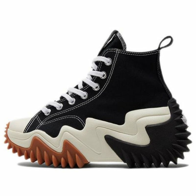 Converse Run Star Black Motion White Gum High / Low Premium Original
