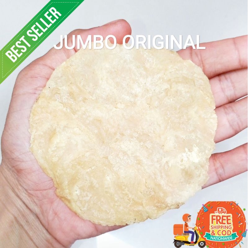 Emping Jumbo Tawar ( Original) Asli Limpung