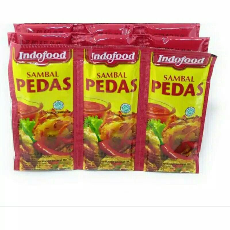 

SAUS INDOFOOD SAMBAL PEDAS 9gr ISI 3 PCS