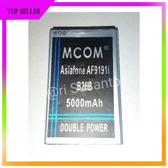 ACC HP BATERAI MCOM B26B ASIAFONE AF9191I DOUBLE POWER 5000MAH
