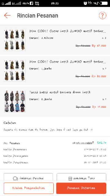 Bisa Cod || Tunik Batik Motif Terbaru Atasan Batik Kantor