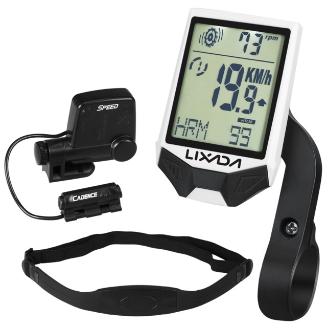 Speedometer Lixada XHBC335 Wireless include Heart Rate, Cadence &amp; Bracket