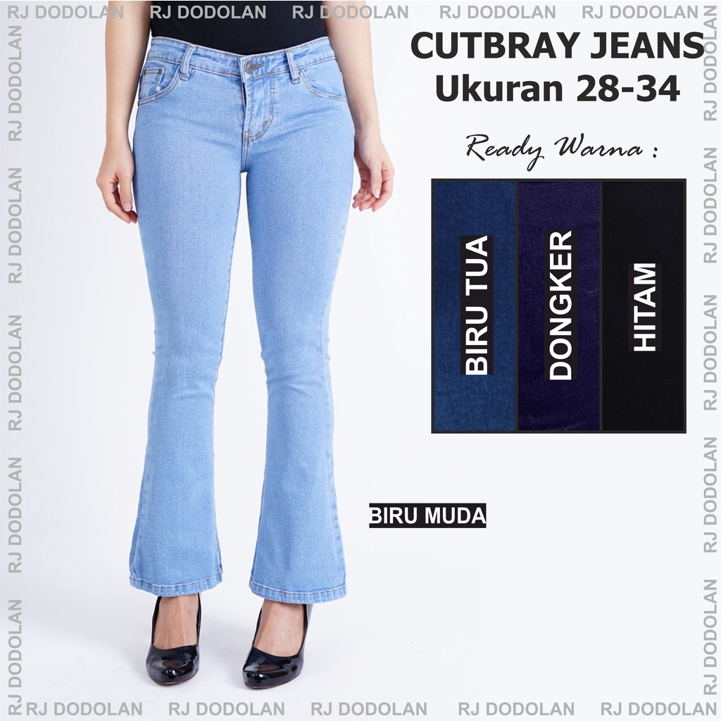  BISA COD Cutbray  Jeans  Jumbo Celana  Jeans  Cutbray  Jumbo 