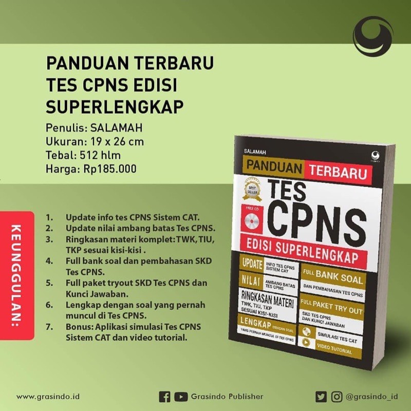 Kirim Senin Buku Cpns Terbaru Salamah Cpns 2021 Cpns 2019 Soal Cpns Latihan Soal Cpns Cpns 2021 Shopee Indonesia