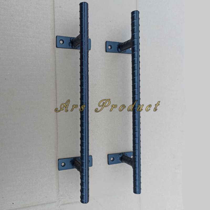 Handle Pintu Besi Beton Ulir Solid Industrial Sangat Kokoh